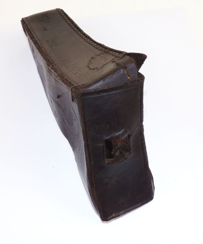 Alte Gritzner Fahrradtasche Werkzeugtasche Leder Oldtimer