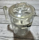 VTG Pyrex Flame Ware Glass Stainless 6 Cup Coffee Pot Percolator 7826 H