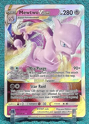 Mewtwo VStar 031/078 Holo Ultra Rare Pokemon Go NM/M | eBay