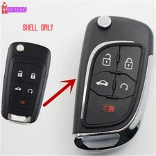 Modify Flip Remote Key Fob 5Btn Shell Case for Chevy Camaro Cruze Equinox Malibu