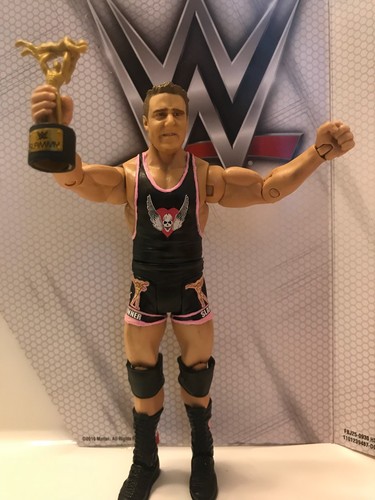 wwe mattel elite custom flashback owen hart figure