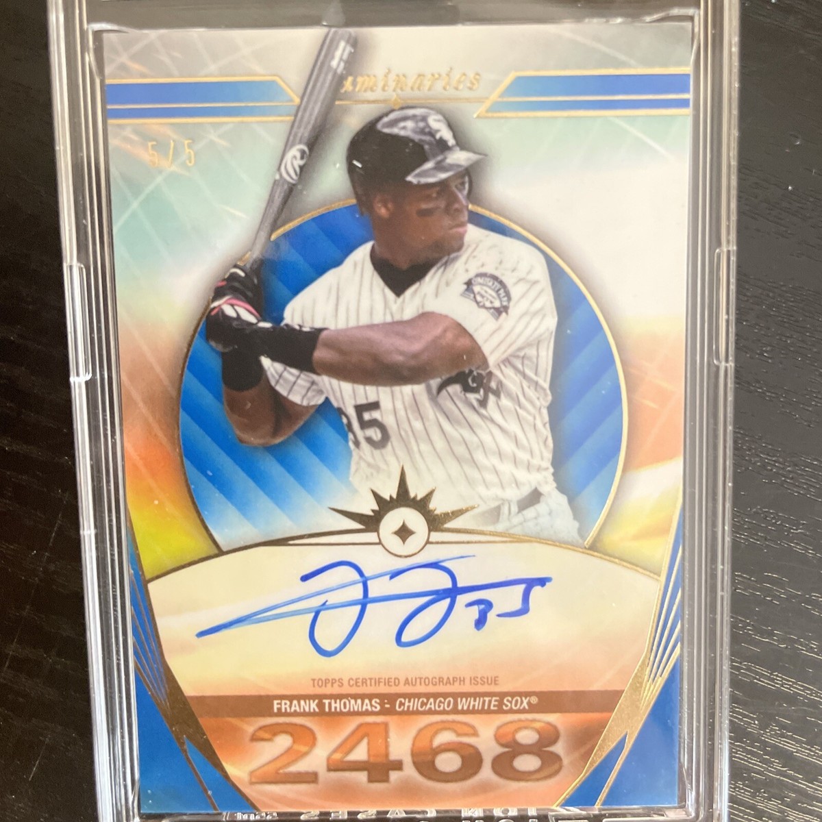 MLB フランク・トーマス サインボール FRANK THOMAS 直筆サインカード 5枚限定 1st# 2020 PANINI IMMACULATE