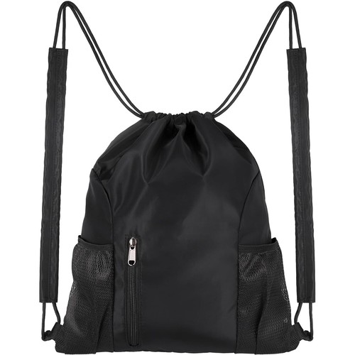 Kordelzug Sportbeutel Wasserdicht Rucksack mit Schuhfach Tunnelzug Daypack DE - Bild 14 von 16