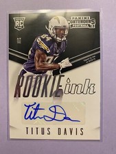 A26,762 - 2015 Panini Contenders Rookie Ink #RITD Titus Davis Autograph