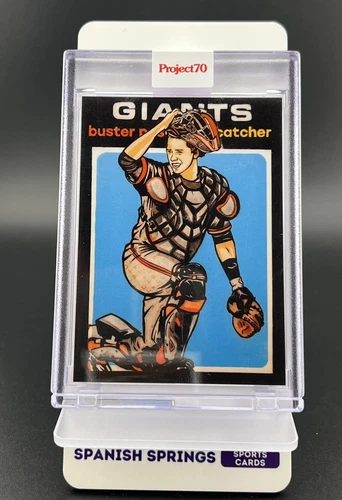 Buster Posey • 2021 Topps Project 70 • Artist Blake Jamieson • 1971 Topps Design