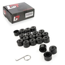20x Radschraubenkappen Radmuttern Sicherungsschraube 17mm schwarz für AUDI TT