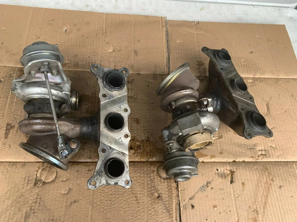 BMW 740LI 740I F02 OEM 11-12 SET LEFT AND RIGHT 3.0 V6 TWIN TOW TURBO CHARGE - Image 4 of 4