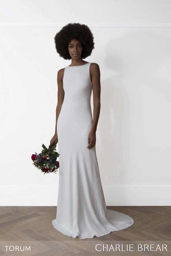 Charlie Brear Torum wedding dress Voulaire skirt UK