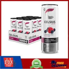 Sparkling Wild Berry, Functional Essential Energy Drink 12 Fl Oz (Pack of 12)