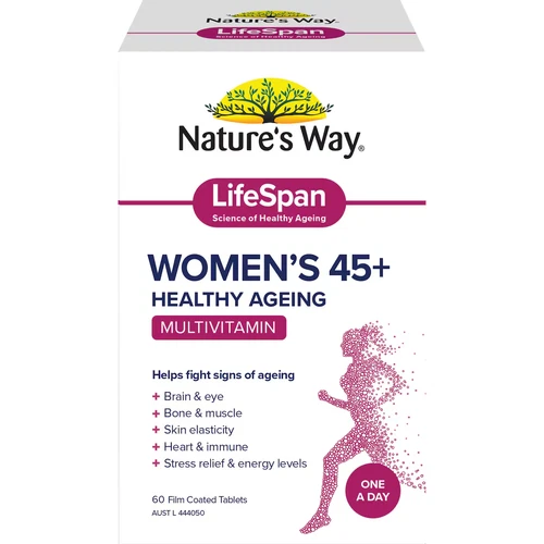 Nature's Way LifeSpan Women's 45+ Healthy Ageing Multivitamin 60 Tablets