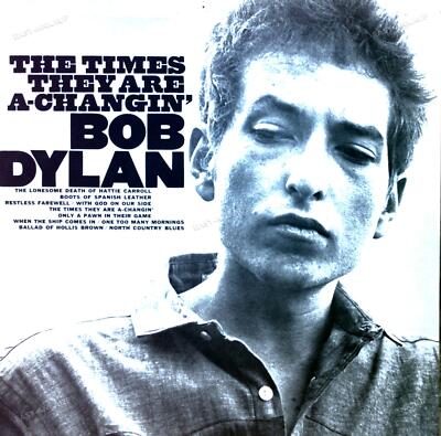 Bob Dylan - The Times They Are A-Changin' EU LP 1982 (VG+/VG) .