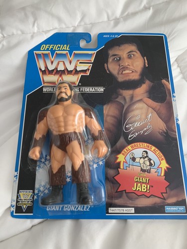 WWF Giant Gonzalez HASBRO MOC Blue Card 1993. Exce...