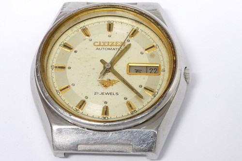 Citizen 8200-R01801RW automatic watch, run/stops needs revision -8433 - Foto 2 di 7