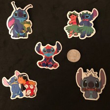 Disney Stickers - Lot of 5 Stitch Stickers - Lilo and Stitch