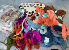 Lot Needlepoint Cross Stitch Crewel Wool  Embroidery Persian Bucilla DMC Thread