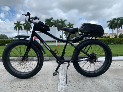 black ebike e-bike electric bike 48v fat tire Pedego trail tracker