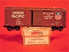 KD 20710-2 UNION PACIFIC 40' Box Car#198850 'SHIP & TRAVEL'(c note)'NEW' N-SCALE