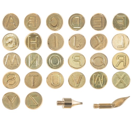 26Pcs Burning Tips Lettering Stencils Pyrography Head Carving Tool | eBay