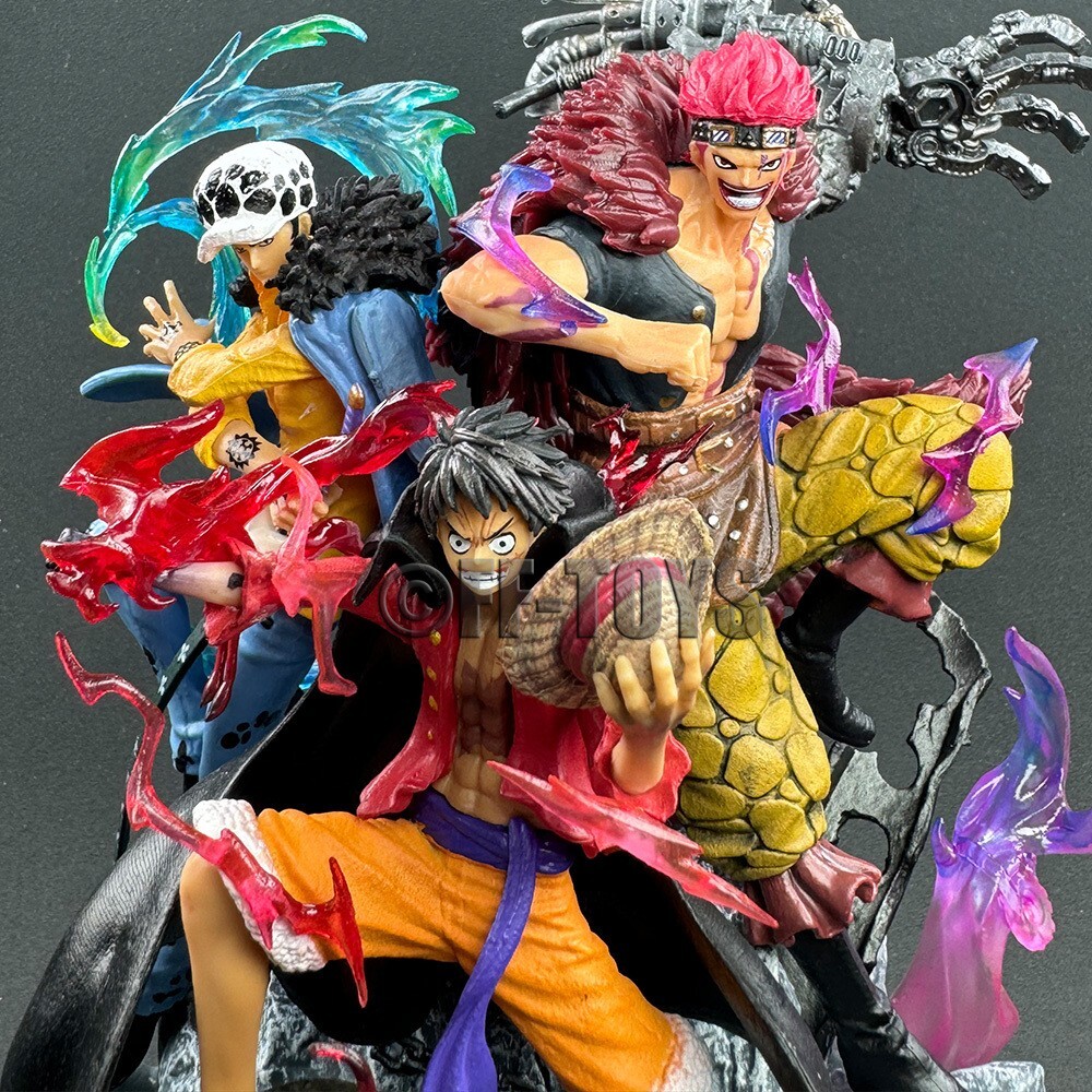 Figurine Luffy et les capitaines One Piece de 20 cm, cadeau idéal pour fan