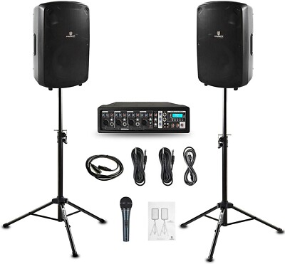 RK reck MX10 1600W 6-channel Bluetooth PA Speaker System with mic for party