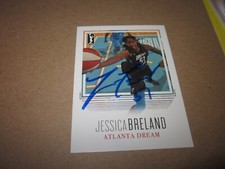 JESSICA BRELAND SIGNED AUTOGRAPHED 2018 RITTENHOUSE WNBA  CARD # 76 SP 1/500