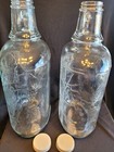 Vintage Rare Embossed Half Gallon Little Amana Glass Wine Jug(2) With Lids — photo 3