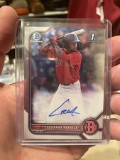 2022 Bowman Chrome Ceddanne Rafaela Base Autograph 1st Auto Boston Red Sox 🔥