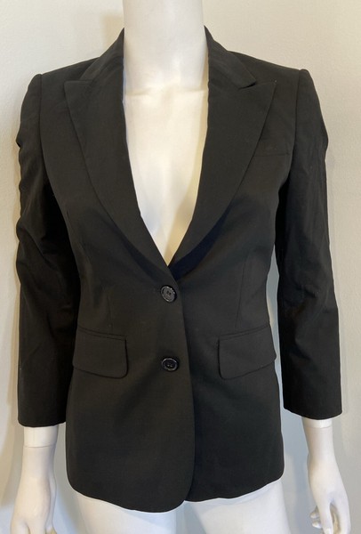 OXFORD [ sz 6] black stretch wool lined jacket