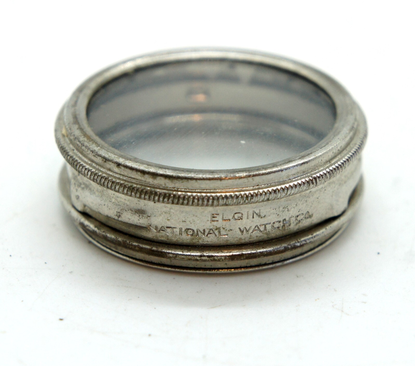 NICE VINTAGE ELGIN NATIONAL WATCH Co POCKET WATCH MOVEMENT HOLDER 4S  (33 mm)