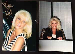 Стейси Картер на кат 4x6 автограф цветной фотографии WWE Wrestling мисс Кит...