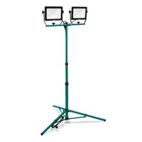 LED Baustrahler Arbeitsleuchte HöHenverstellbar Stativ IP65 2X50W 3200 Lumen