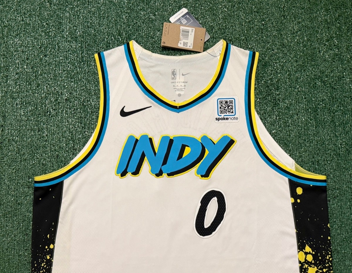 NBA ペイサーズ ハリバートン 24-25 シティエディション ユニフォーム Authentic Tyrese Haliburton Indiana Pacers Nike 24-25 City Edition