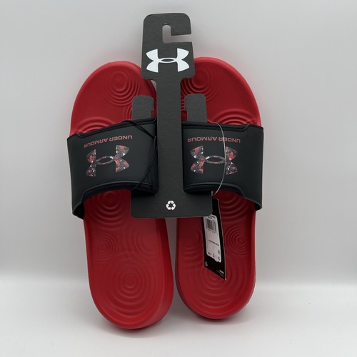 Under Armour UA Red/Black Ignite Men’s Select Logo Slides/Sandals