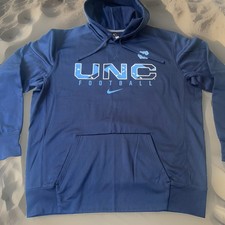 Rare N Carolina UNC Tar Heels Football Team Issued Nike Sweatshirt Hoodie XL New