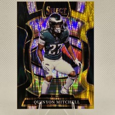2025 Panini Select - Concourse Quinyon Mitchell #92 Black & Gold Shock Prizm