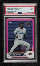 2023 Topps Pro Debut Fuchsia Foil 32/199 Jackson Chourio #PD-40 PSA 9 MINT o7m
