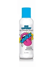 Smack Warming Lickable Massage Oil Blue Raspberry 2oz | Tasty Body Play