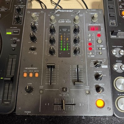 Pioneer CDJ-1000MK2 x2 + DJM-400 DJ Set Bundle Tested Working w