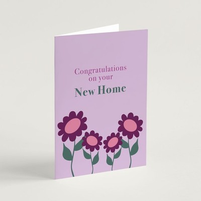 New Home Greeting Card & Envelope