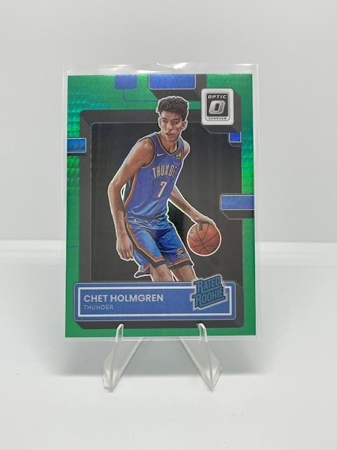 2022-23 Donruss Optic #208 - Chet Holmgren - Rated Rookie - Green Hyper RC