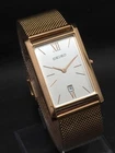Vintage Seiko Tank Slim Quartz White Dial With Date Window Wrist Watch