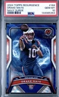 2024 Topps Resurgence Drake Maye Navy Surge /275 Rookie PSA 10 Pop 3 Color Match