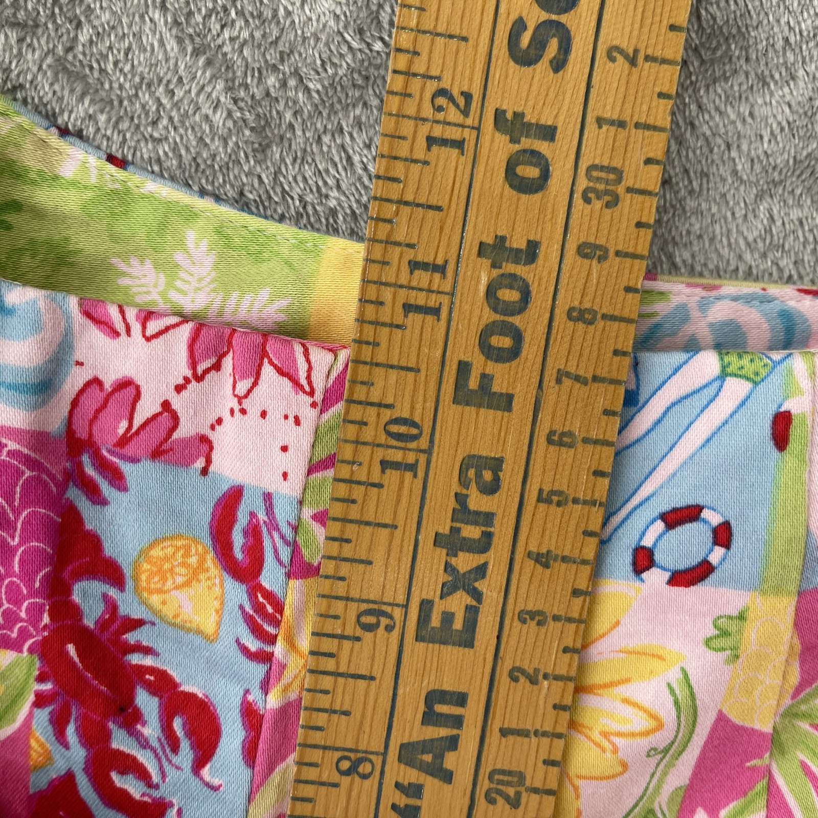 Bamboo Traders Pants Womens 4 Patchwork Cropped F… - image 7