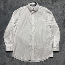 Charles Tyrwhitt Dress Shirt Mens 16.5/34 Classic Fit White Non-Iron 100 Cotton