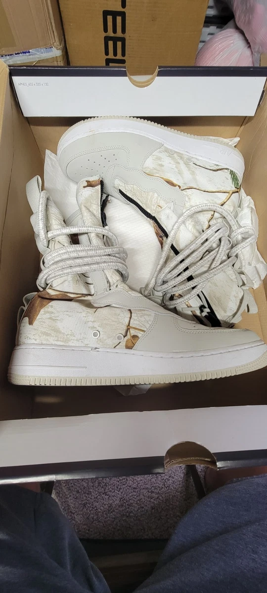 Nike sf af1 rare white realtree siz 12 Size 10 - Realtree x Nike SF Air Force1 High White Camo for  main image 2