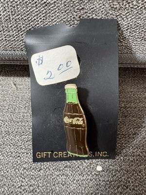 1986 Vintage Coke Bottle Enamel Metal Coca-Cola Promo Hat Pin Collectible NEW