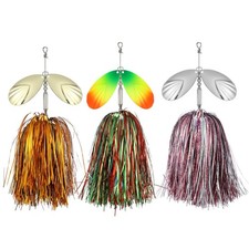 3 Pcs 9 Inch Fishing Lure Spinner Large Musky Spinner Baits for Bass Pike, St...