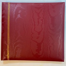 Maroon Red 12x12 Scrapbook Album 10 Sheet Protectors Acid Free Post Expandable