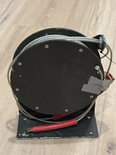 MILITARY  REEL CABLE RETRACTOR 5340-01-269-4423 WITH CABLE AND ADDITIONAL TOOL