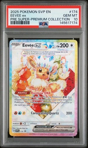 2025 POKEMON SVP EN-SV BLACK STAR PROMO #174 EEVEE EX PSA 10